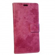 Flip cover ægte læder Pink Huawei Mate 10 Mobilcovers